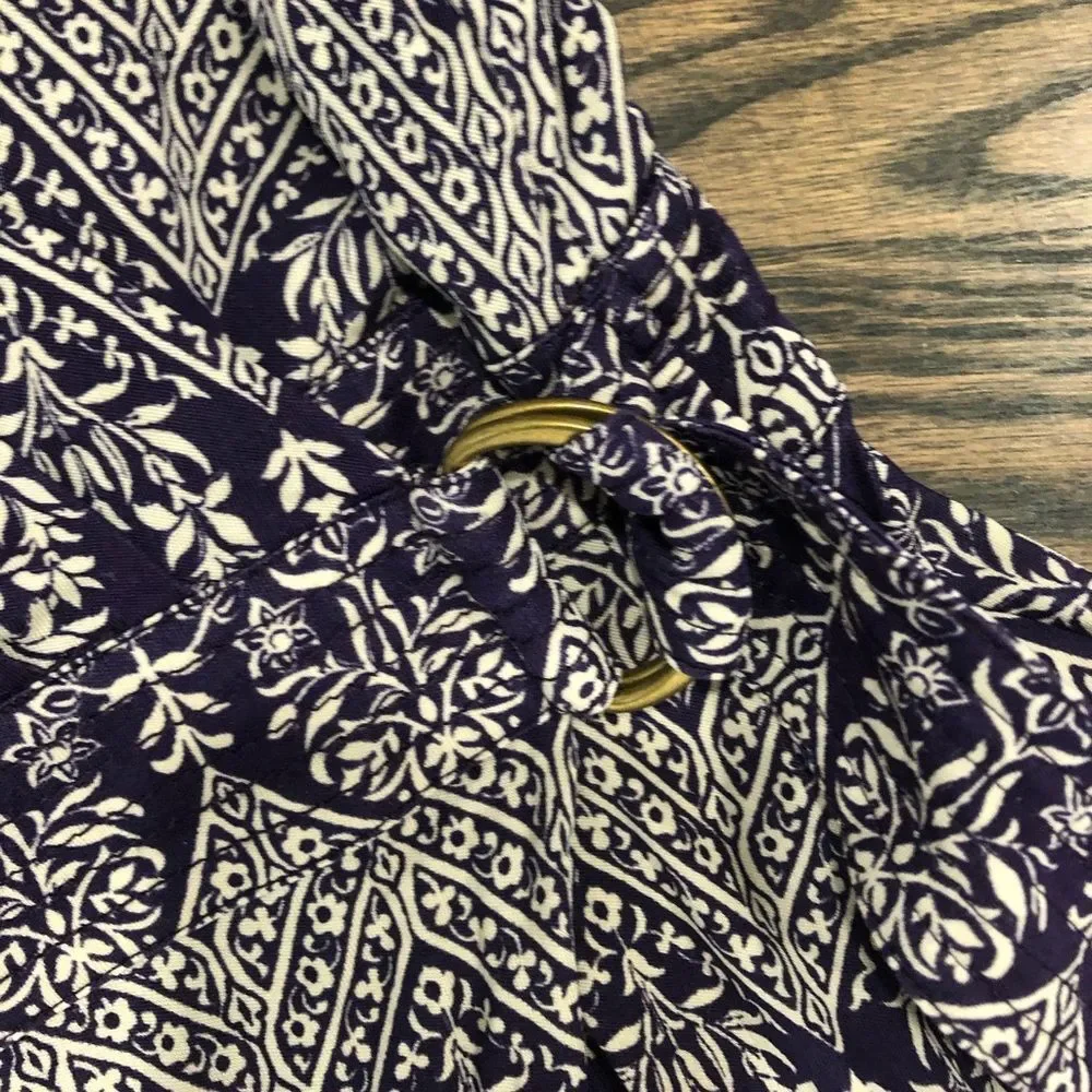 TORY BURCH PLUM SUMMER SILK BLEND DRESS‎ S AK90*